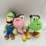 Supermario Mario Bros Luigi & Yoshi  3 X Plush Pram Attachments