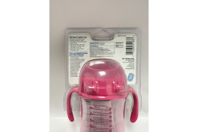 Dr. Brown’s Milestones Soft Spout Sippy Cup with Handles - Pink - 270ml - 9m+