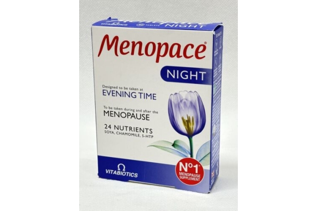Vitabiotics Menopace Night Advanced Supplement During & After Menopause - 30 Tab | BEST BEFORE DATE 31/12/2023