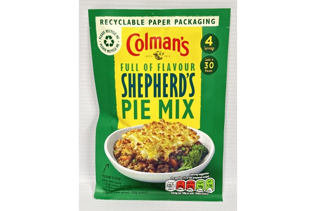 Colmans Full Of Flavour Shepherds Pie Recipe Mix 50g (Pack Of 1) BBE 30/09/2024