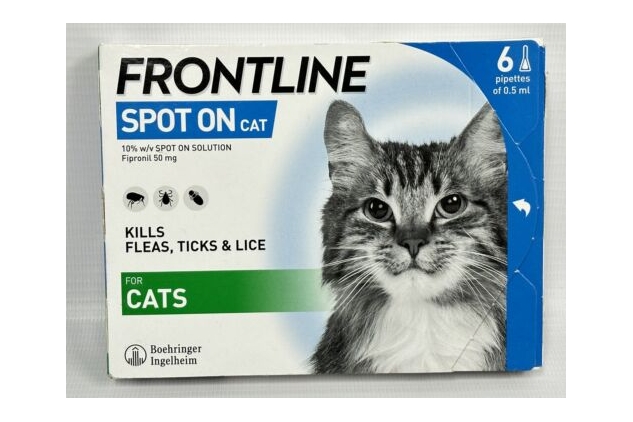 Frontline spot on 2024 for cats 6 pack