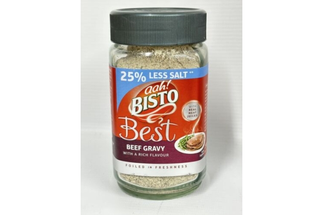 Bisto Best Reduced Salt Rich Flavour Beef Gravy Granules 6 X 230g Glass Jars