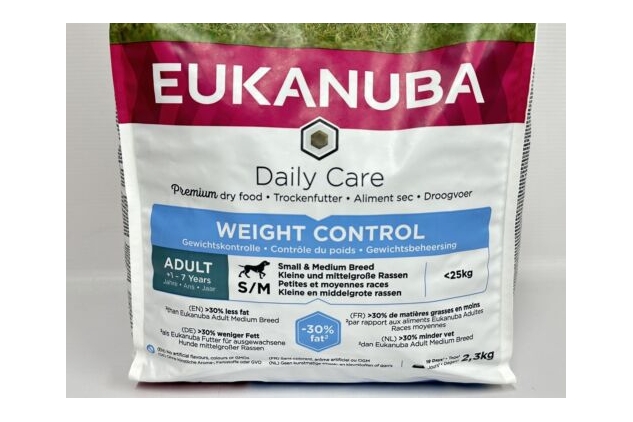 Eukanuba small breed clearance weight control dog food