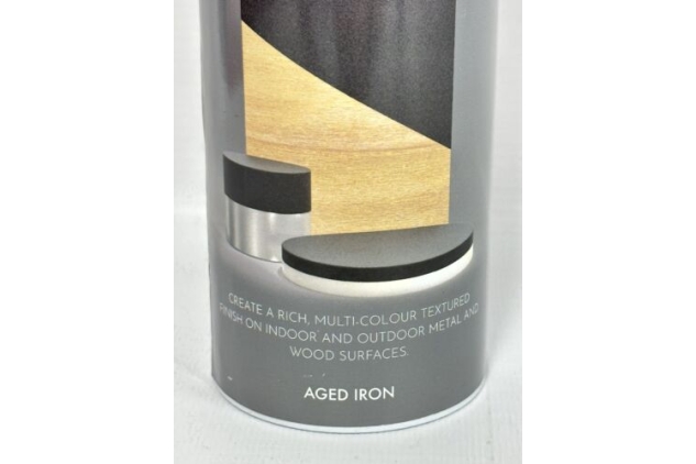 Rust-Oleum Multi-Colour Premium Spray Paint 400ml Textured Aged Iron Grey