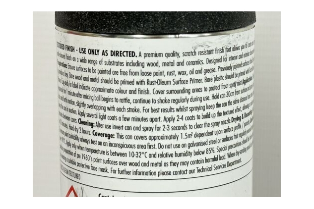 Rust-Oleum Multi-Colour Premium Spray Paint 400ml Textured Aged Iron Grey