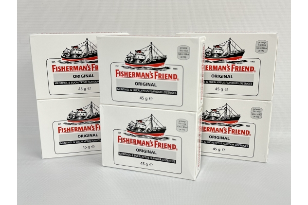 Fisherman's Friend Original Strong Menthol & Eucalyptus Lozenges 45g Pack 6