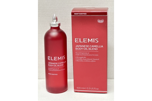 ELEMIS Japanese Camellia Body Oil Blend, Luxurious Body Oil Rich in Plant Collagen & Aromatherapy, Designed for Pregnant & Postpartum Skin to Improve Elasticity and Help Prevent Stretch Marks, 100ml