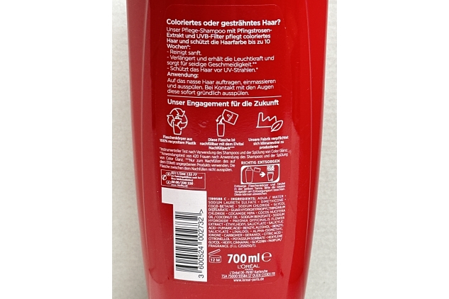 L’oreal Paris Elvira Colour Glanz Care Shampoo Colour Protection 700ml