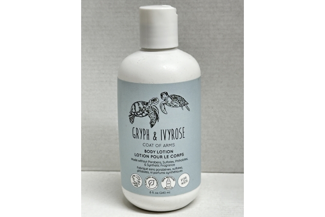 Gryph & Ivyrose Coat of Arms Body Lotion for Kids Cruelty Free 240ml