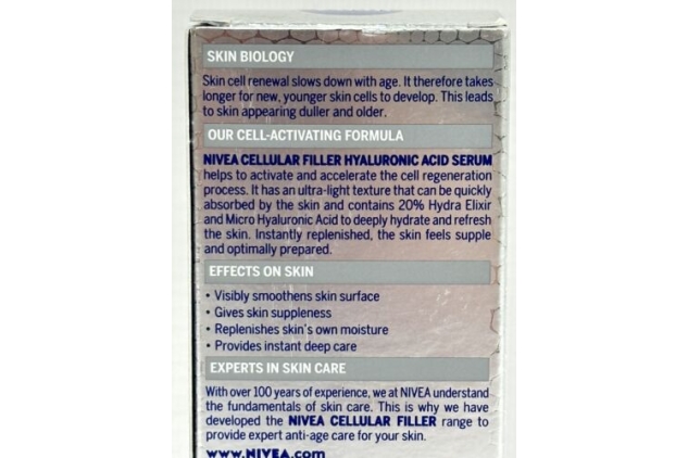 NIVEA Hyaluron Cellular Filler - Hyaluronic Acid Serum - 30ml