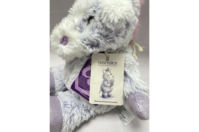 Warmies Microwavable heatable Marshmallow Purple Unicorn Plush Soft Toy Scented