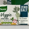 Knorr Vegetable Vegan Stock Cubes Zero Salt 24 X 8 Packs = 192 Total Veggie | Best Before Date 30/04/2024