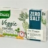 Knorr Stock Cubes Vegetable Flavour Zero Salt 3 X 8 Pack = 24 Total Veggie Vegan | Best Before Date 30/04/2024