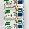 Knorr Stock Cubes Beef Flavour Zero Salt 3 X 8 Pack = 24 Total | Best Before Date 31/05/2024