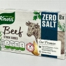 Knorr Stock Cubes Beef Flavour Zero Salt 3 X 8 Pack = 24 Total | Best Before Date 31/05/2024