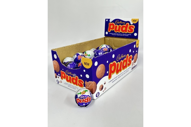 Cadbury Dairy Milk Chocolate Puds With Truffle Centre Hazelnut Pieces 48 X 35g | Best Before Date 31/03/2024