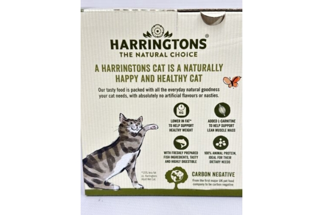 Harringtons Grain Free Fish Selection in Jelly SENIOR 7+ Wet Cat Food 72 X 85g | Bulk Buy Deal