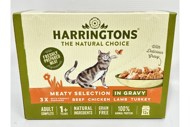 Harringtons Meaty Selection in Gravy Cat Food 12 X 85g