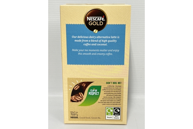 Nescafe Gold Non-Dairy Coconut Latte Instant Coffee Sachets Vegan Drink 6 Servings | Best Before Date 30/04/2024