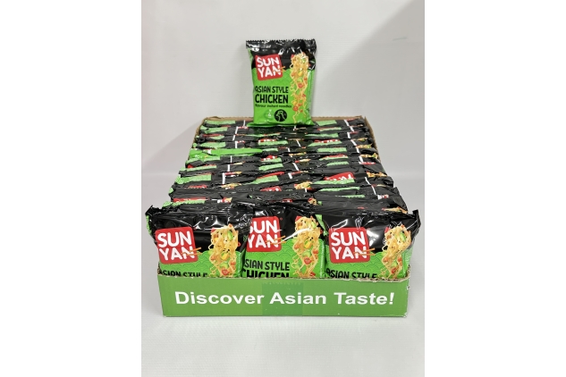 Sun Yan | Instant Noodles Traditional Asian Style Taste Chicken Flavour Noodles 33 X 65g Bulk Buy Box | Best Before Date 29/12/2023