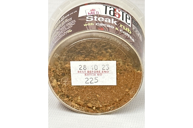 Gourmet Spice Company Mild Steak Rub With Cacao & Coffee 2 X 40g Tubs | Best Before Date 28/10/2023