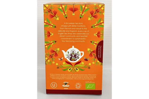 English Tea Shop Organic - Rooibos 20 Tea Bag Sachets, 40g