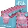 Wibble Jelly Crystals, 12 Pack, Jello, Quick Set, Raspberry Vegan Jelly Powders, Low Sugar, Low Calorie, Serves 4, Vegetarian Jelly Crystals, Vegetarian Jello Powder, 56g