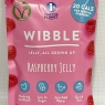 Wibble Jelly Crystals, 12 Pack, Jello, Quick Set, Raspberry Vegan Jelly Powders, Low Sugar, Low Calorie, Serves 4, Vegetarian Jelly Crystals, Vegetarian Jello Powder, 56g