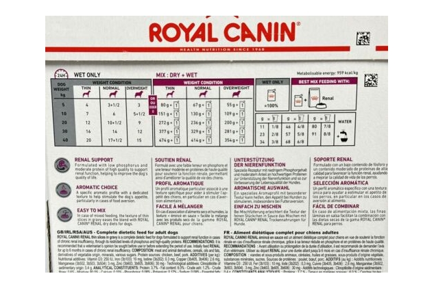 Royal canin renal outlet pouches