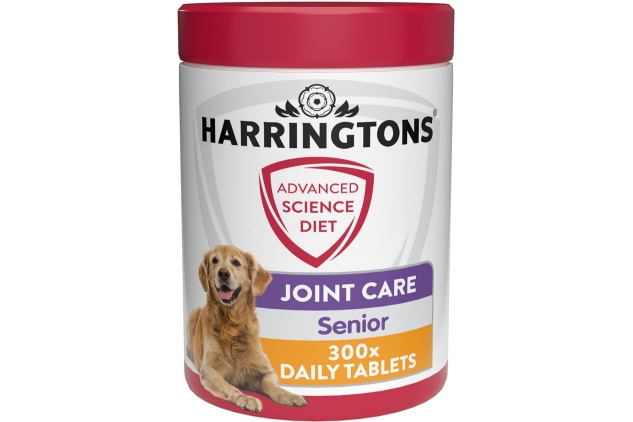 Harringtons Advanced Science Senior Dog Hip & Joint Care Supplements – Tablets Designed for Older Dogs with Stiff Joints, 300 Count | Best Before Date 30/04/2024