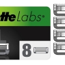 Gillette Labs with Exfoliating Bar and Heated Razor Blades, 8 Refills