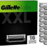 Gillette Labs Razor Blades Men, Pack of 16 Razor Blade Refills, Compatible with GilletteLabs with Exfoliating Bar and Heated Razor