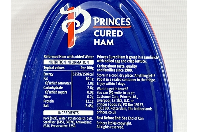 Princes Cured Ham 325g