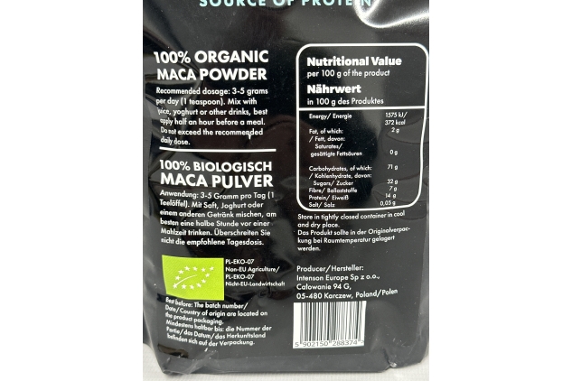 Nature Diet - Organic Maca 1000g 1kg | Maca Root | Powder | Gluten-Free | BEST BEFORE DATE 03/01/2024