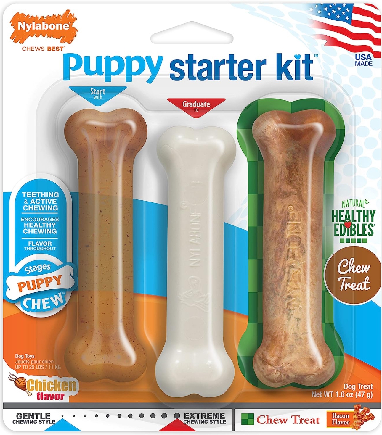 Puppy store nylabone edible