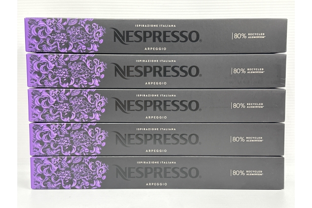 Nespresso Original Capsules - APREGGIO - 50 Capsules, 5 Sleeves - Ispirazione Italiana