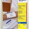 Avery Self Adhesive Address Mailing Labels, Inkjet Printers, 21 Labels per A4 Sheet, 525 labels, QuickDRY, White, 25 Sheets