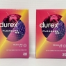 Durex Pleasure Me | Ribbed and Dotted Condoms (Pack of 40) Regular Fit