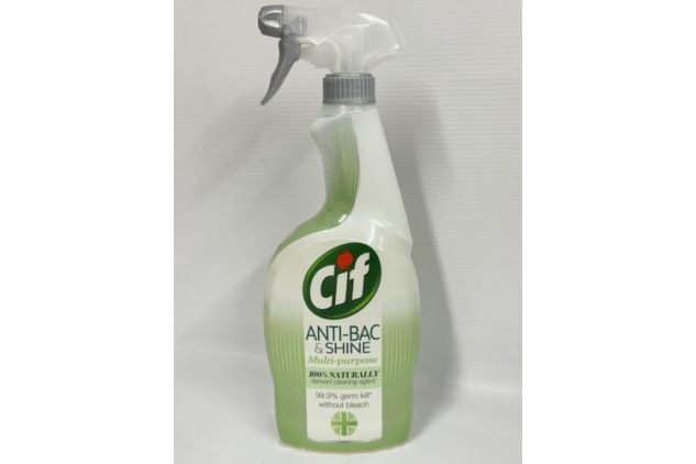 CIF Anti-Bacterial & Shine Multi-Purpose Cleaner Spray 6 X 700ml Reusable Bottle