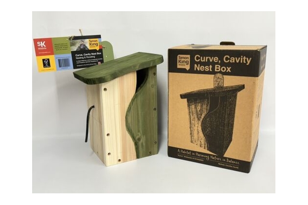 Simon King Wildlife Curve Cavity Bird Box House Nesting & Roosting High Quality