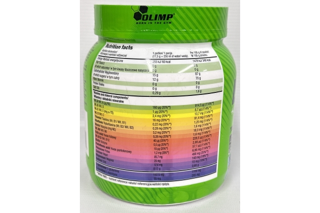 Olimp Sport Nutrition | Iso Plus Powder + L-Carnitine | Isotonic Drink | Tropic Blue Flavour | 700g 40 Servings