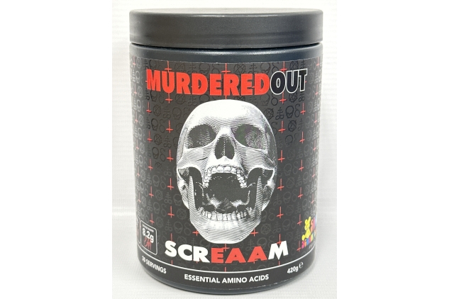 Murdered Out ScrEAAm 420g Sour Scummy Bear  | Essential Amino Acids 420g | 30 Servings