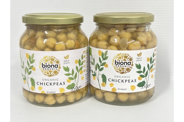 Biona Organic Chickpeas In Water 2 X 350g