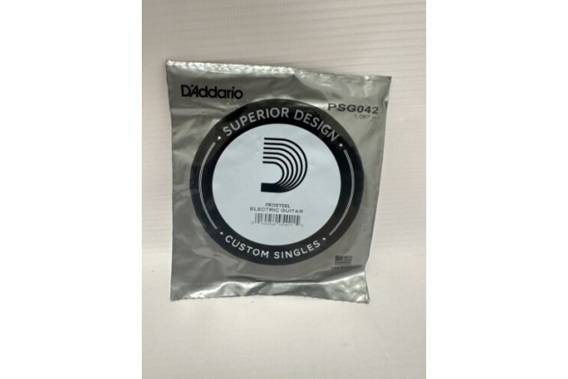 D'Addario PSG042 Stainless Steel Wound Single String .042