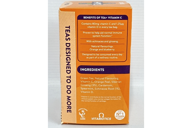 Vitabiotics | Vitamin TEA + Defence Vitamin C - Orange And Blueberry Flavour 14 Teabags