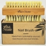 2 X Wild & Stone Wooden Nail Brush Double-Sided Natural Sisal Fingernail Toenail