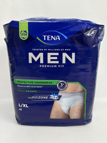 TENA Men Premium Fit Maxi Pants Large/Extra Large Pack of 8