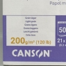 Canson Imagine A4 200g White Mixed Media Paper Pad, Light Grain 50 Sheets