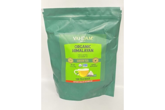 Green Tea Bags from Himalayas (100 Pyramid Tea Bags) | 100% Natural Green Tea