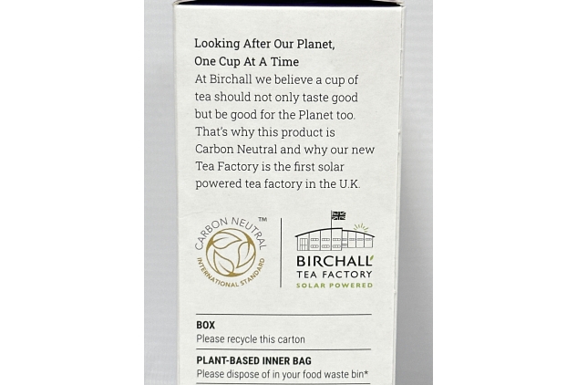 Birchall Great Rift Decaf Blend Tea Bags, English Breakfast Tea Bursting with Full Flavour, Perfect Vegan Gifts, 15 Plant-Based Prism Tea Bags